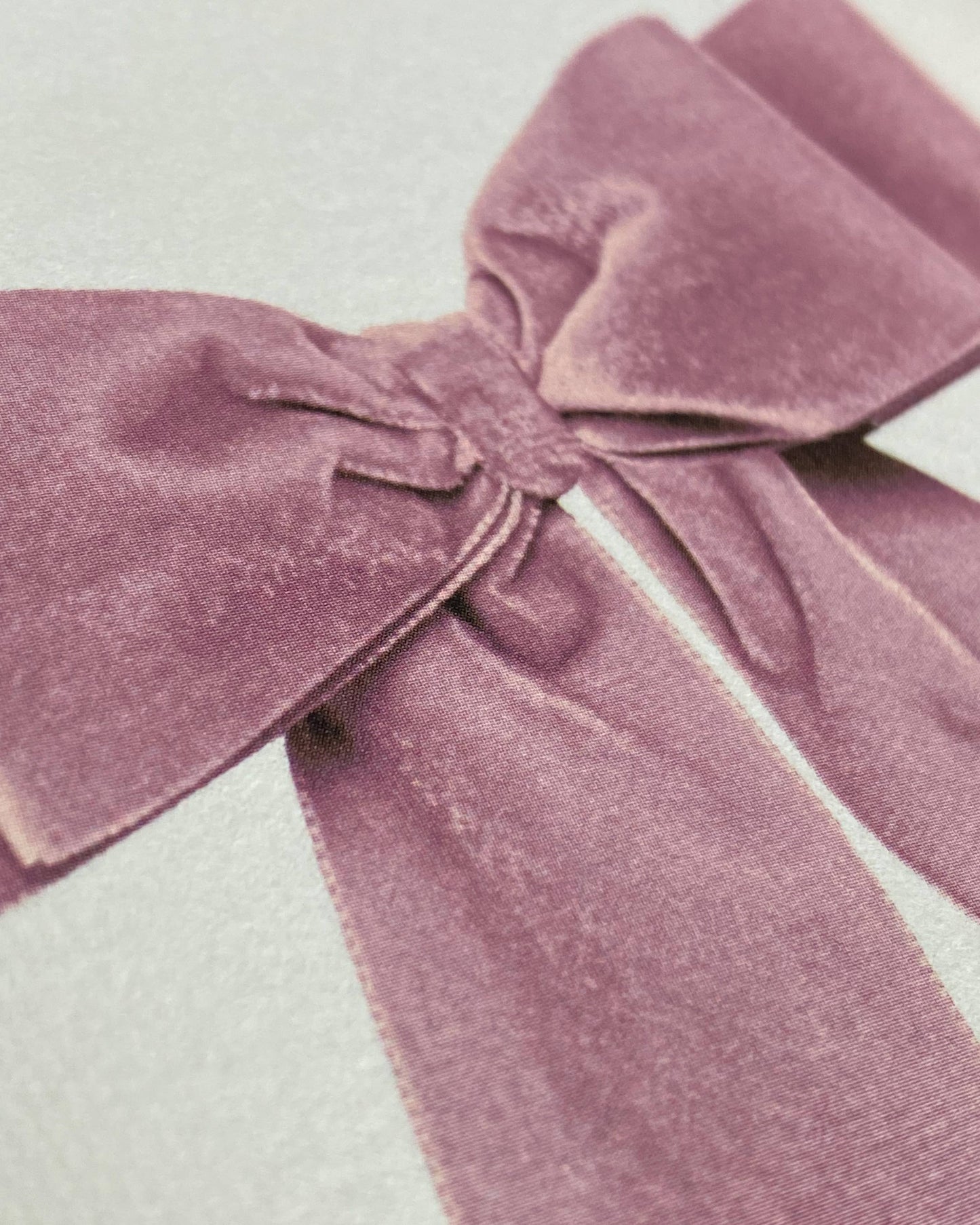 Baby Pink Velvet Bow
