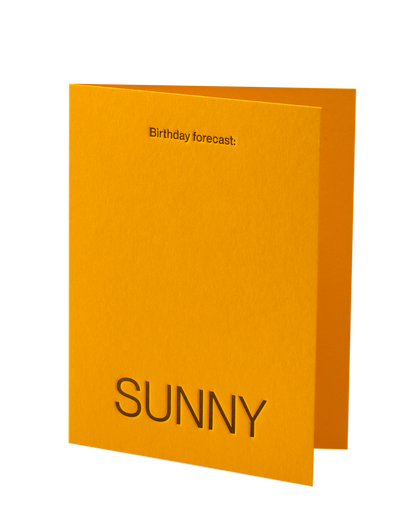 Birthday forecast: SUNNY